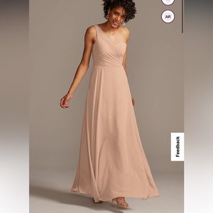 David’s Bridal One-Shoulder Bridesmaid Dress